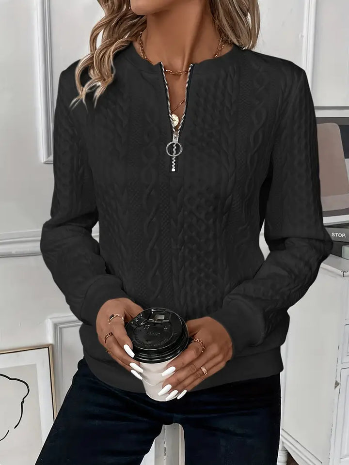 BELINDA | ELEGANT SWEATER WITH ZIPPER