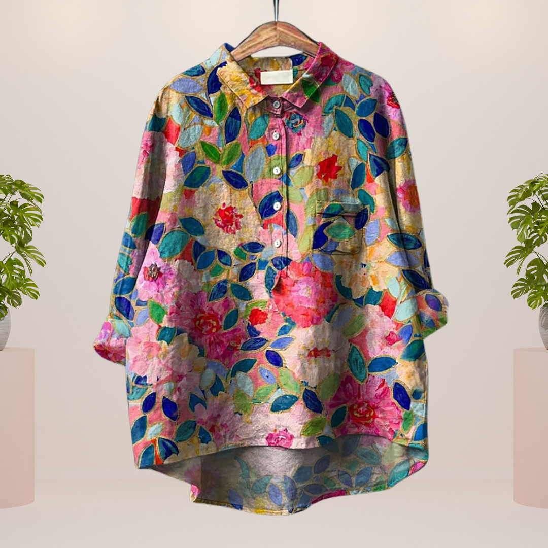 KATHRINE | EXCLUSIVE LADIES' SHIRT WITH ART PRINT