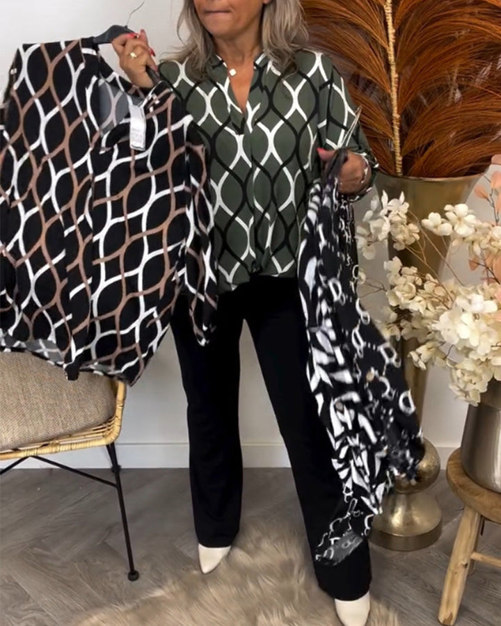 JANNY | CASUAL BLOUSE WITH PATTERN