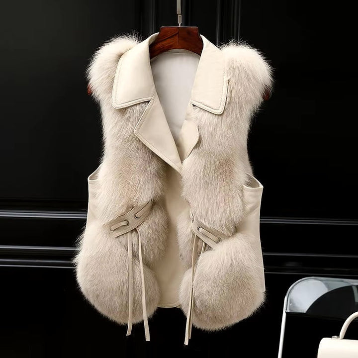 KAYLEIGH | FAUX FUR LEATHER VEST