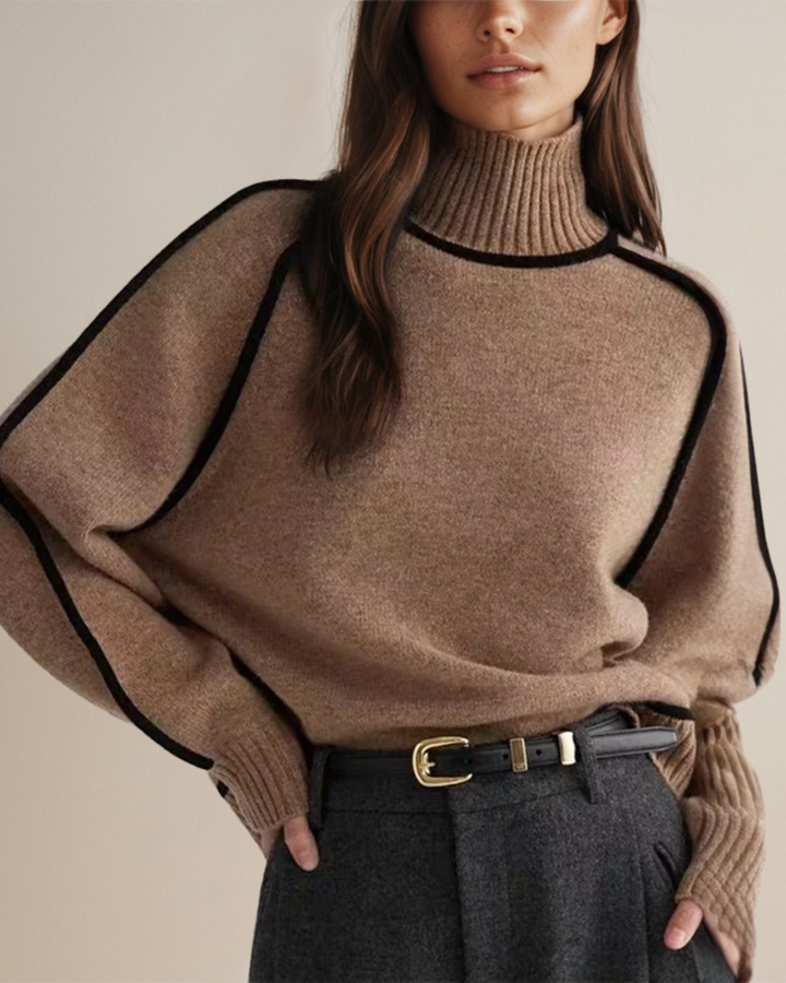 CLAIRE | ELEGANT TURTLENECK SWEATSHIRT