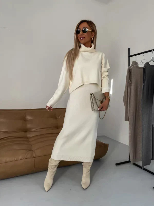 BRIANNAH | DRESS WITH MATCHING TURTLENECK