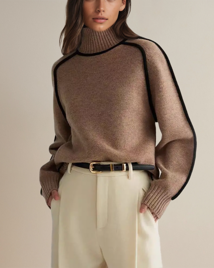 CLAIRE | ELEGANT TURTLENECK SWEATSHIRT