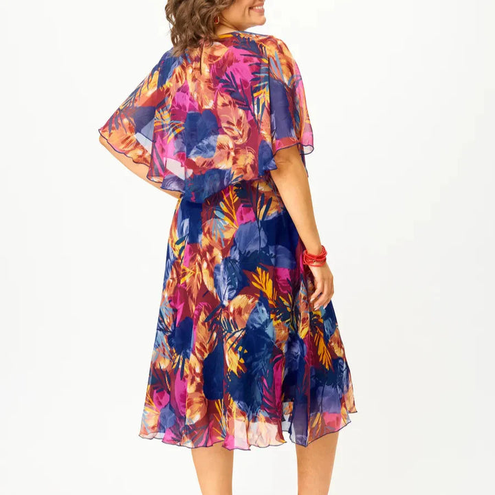AYALA | COMFORTABLE BELLY COVERAGE CHIFFON DRESS