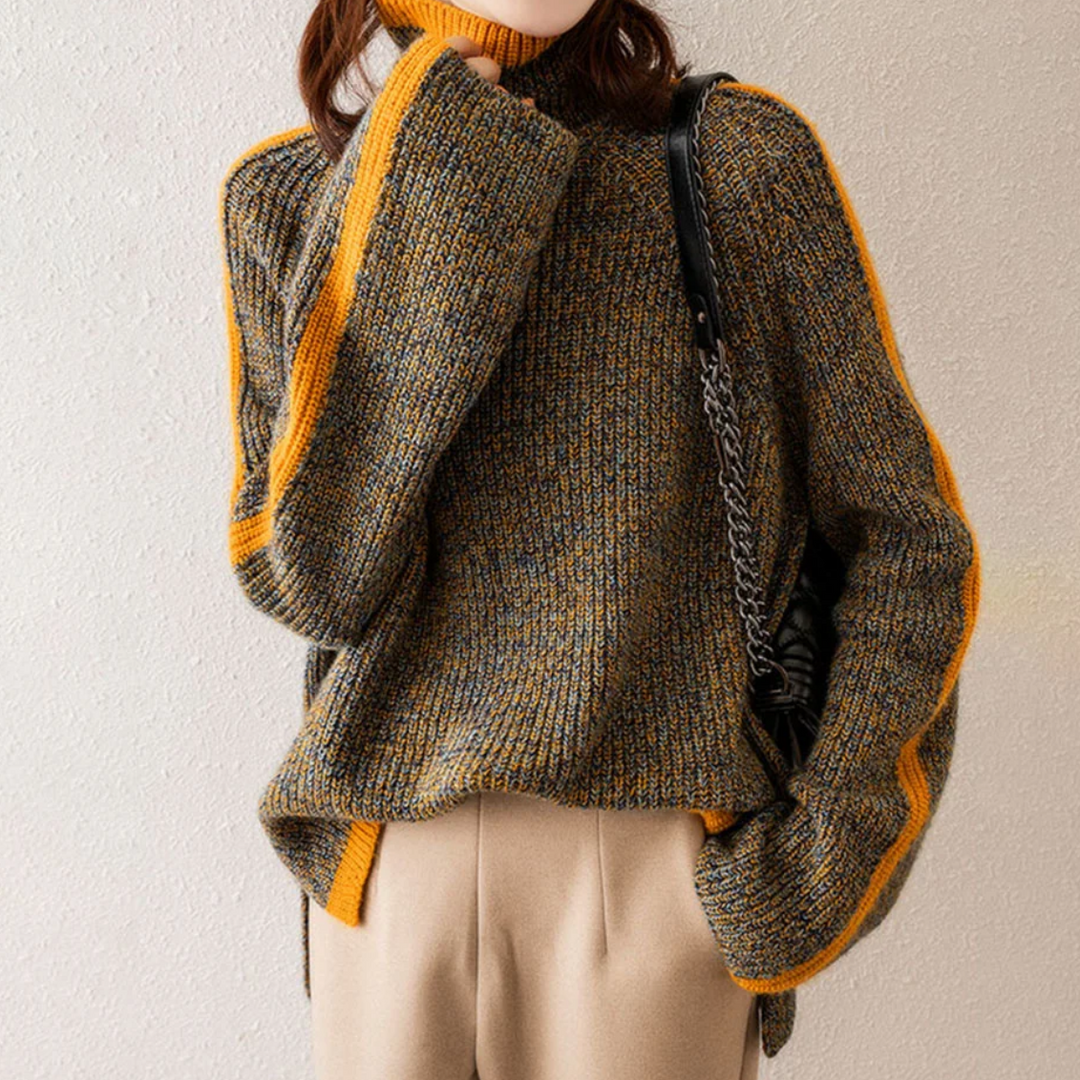 SIRELLA | MIXED KNIT TURTLENECK
