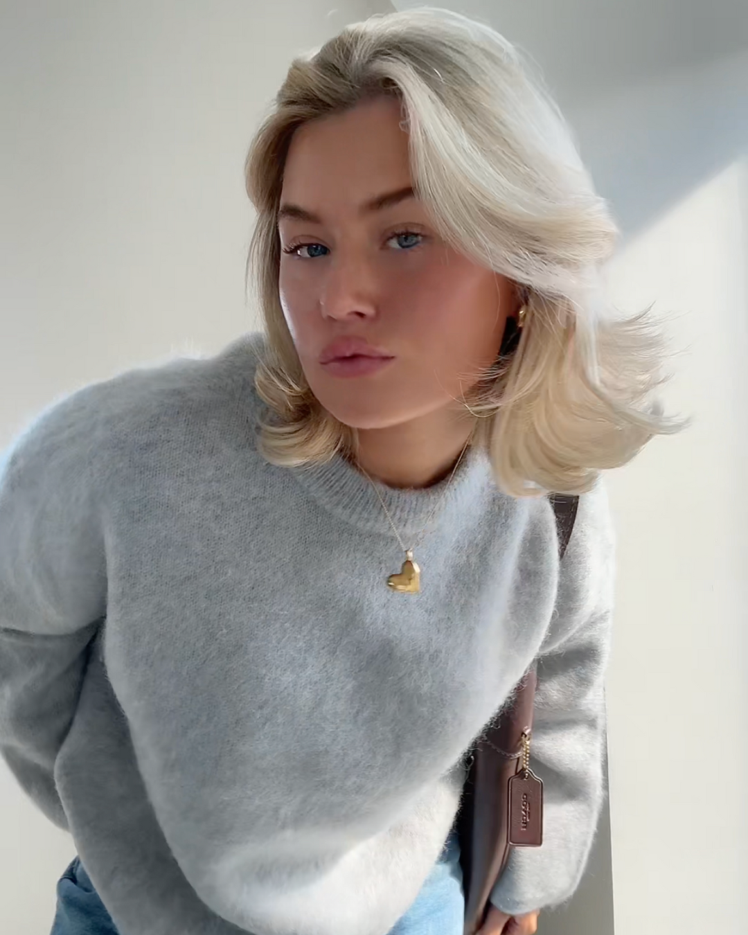KADEN | MOHAIR MIXED JUMPER WITH ROUND NECK