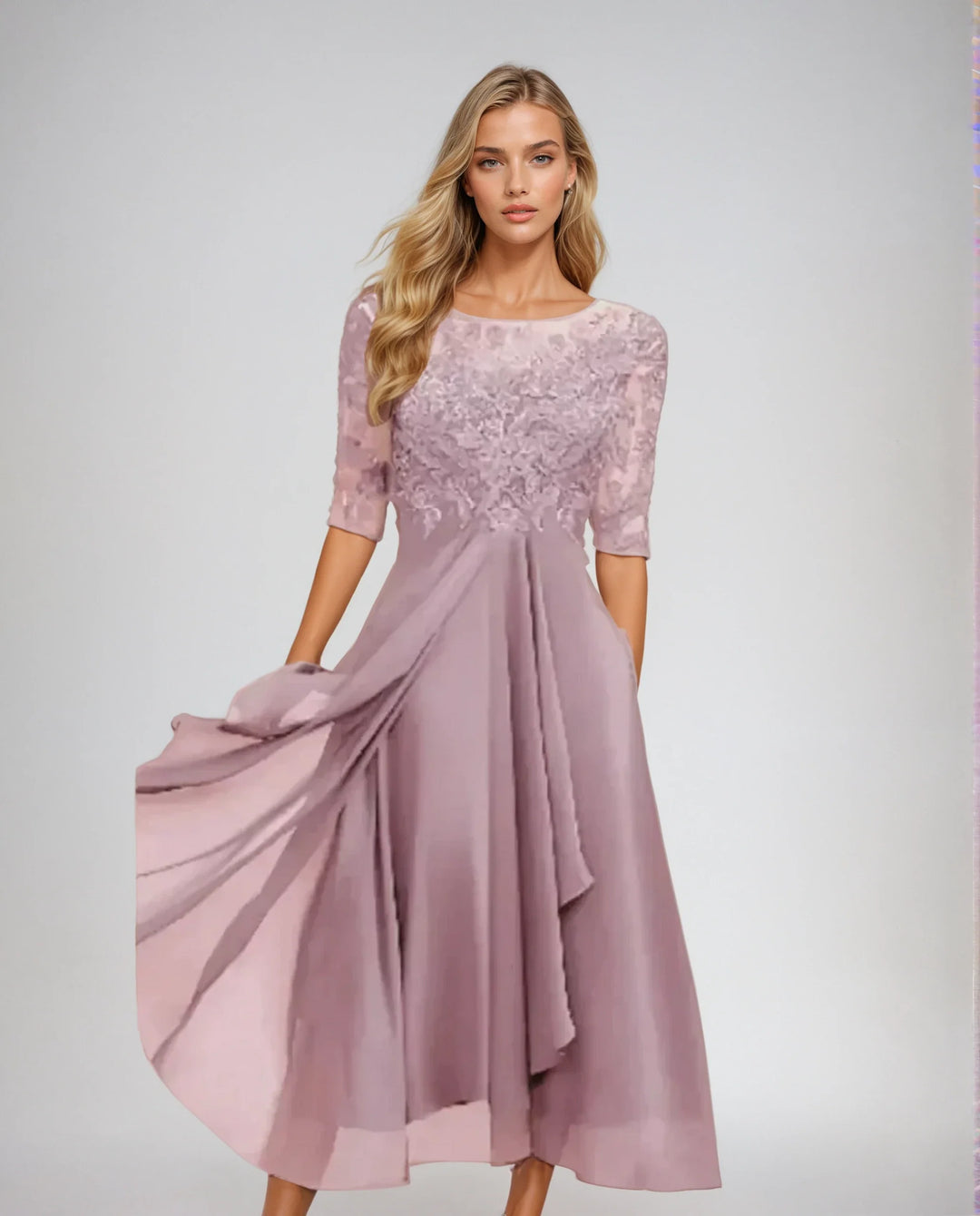 KENNEDY | GRACEFUL DETAILED FLOWING DRESS