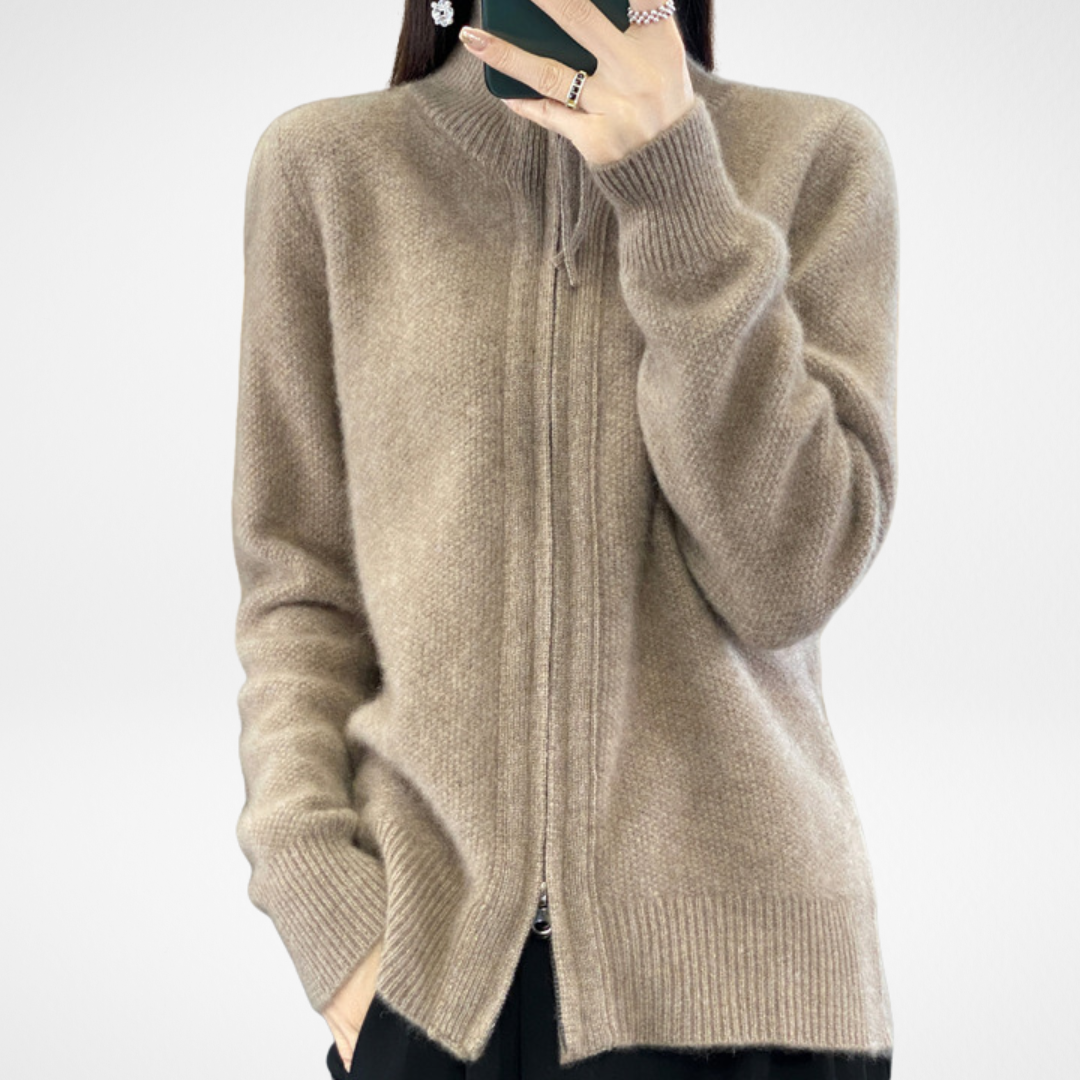 GIANNA | CARDIGAN WITH ZIPPER