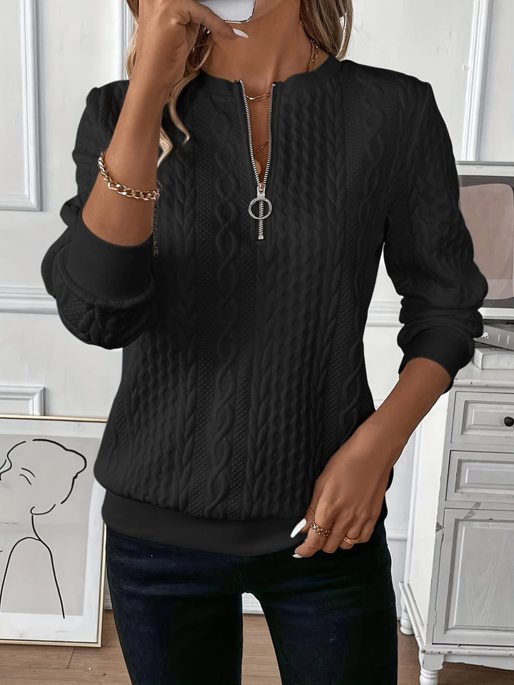 BELINDA | ELEGANT SWEATER WITH ZIPPER