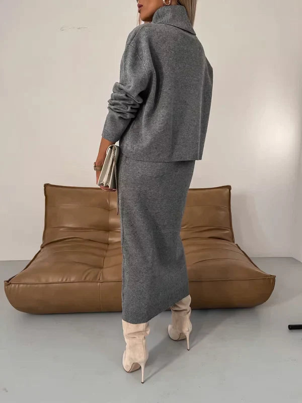 BRIANNAH | DRESS WITH MATCHING TURTLENECK