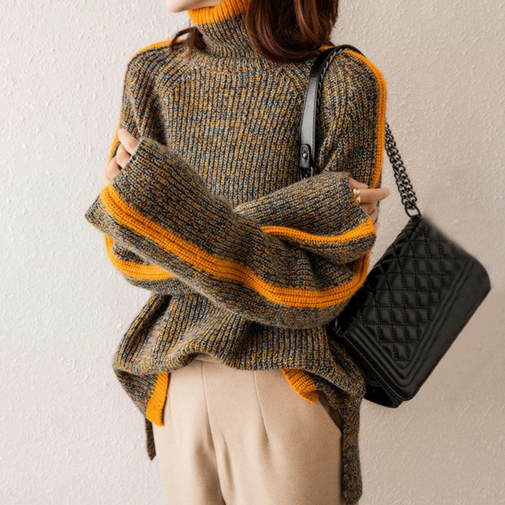 SIRELLA | MIXED KNIT TURTLENECK