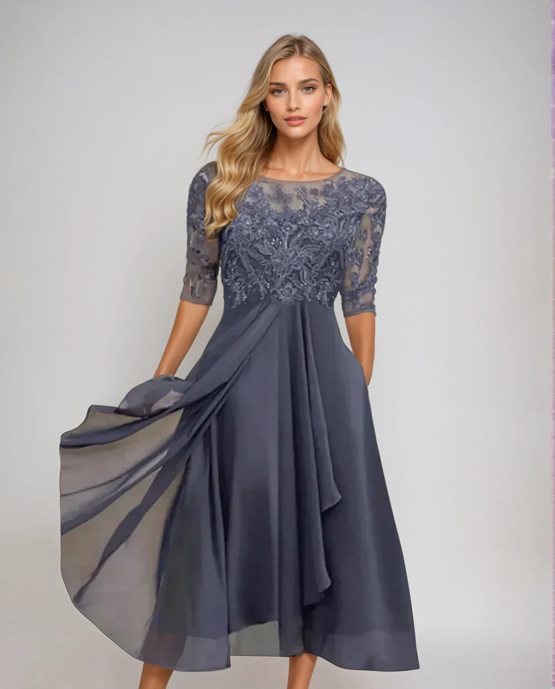 KENNEDY | GRACEFUL DETAILED FLOWING DRESS