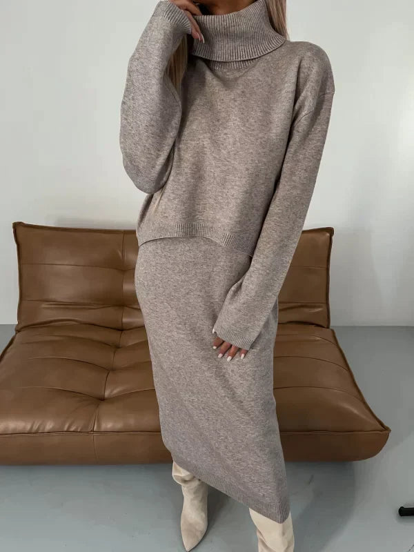 BRIANNAH | DRESS WITH MATCHING TURTLENECK