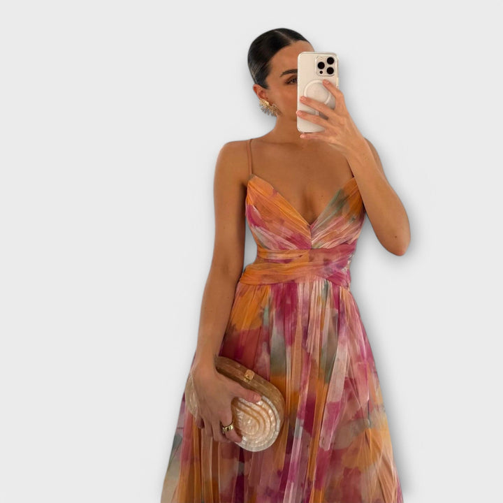 ANA | MULTICOLOR ELEGANT DRESS