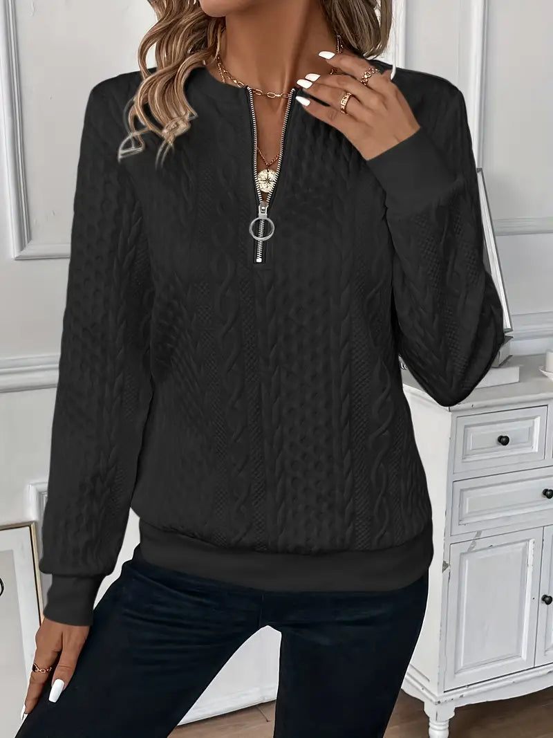 BELINDA | ELEGANT SWEATER WITH ZIPPER