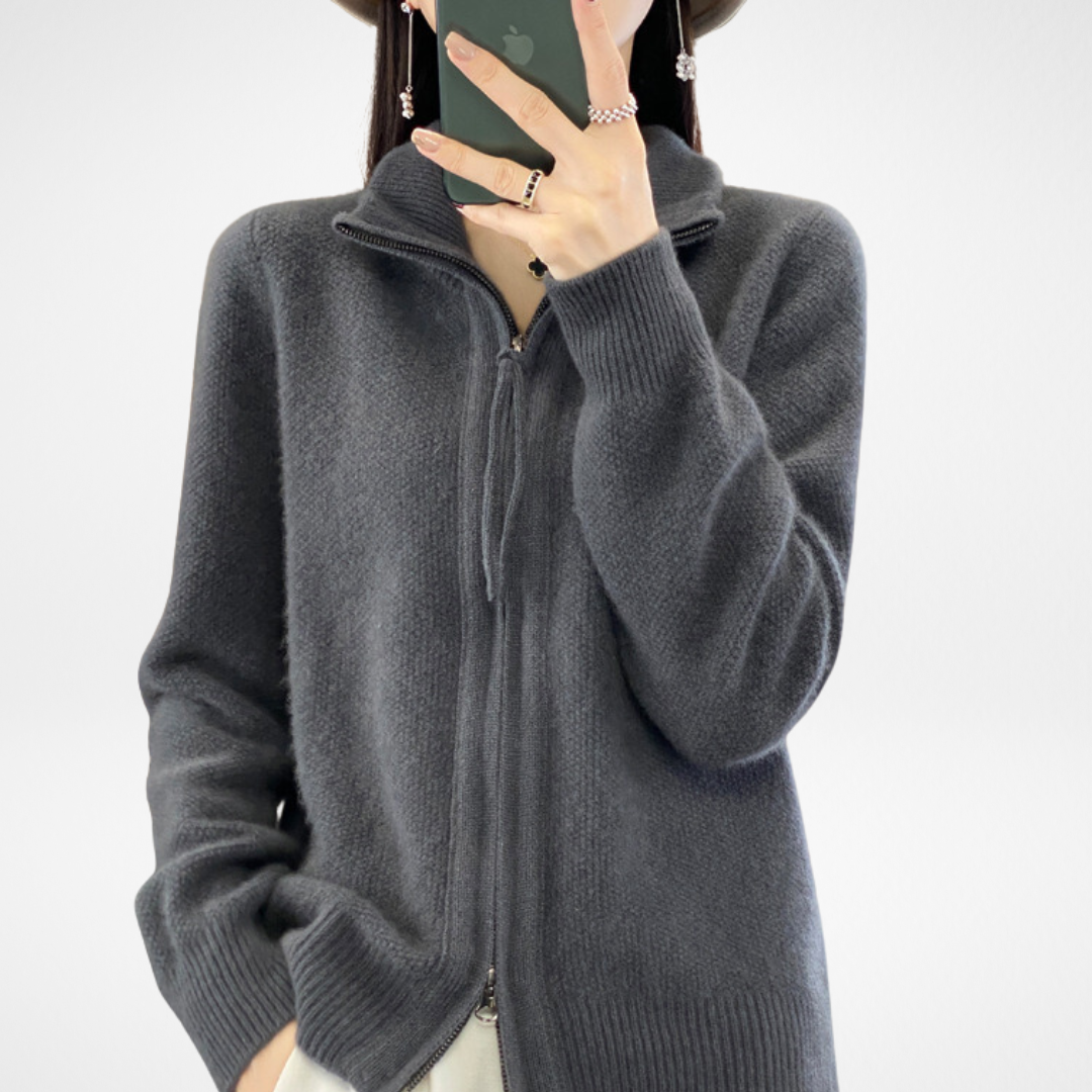 GIANNA | CARDIGAN WITH ZIPPER