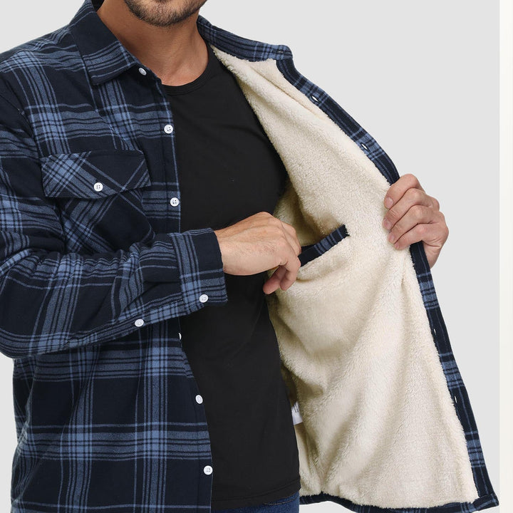 CLAYTON | LINED CHEQUERED SHIRT JACKET