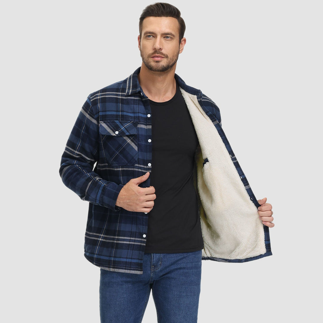 CLAYTON | LINED CHEQUERED SHIRT JACKET