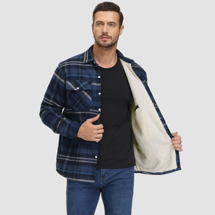 CLAYTON | LINED CHEQUERED SHIRT JACKET