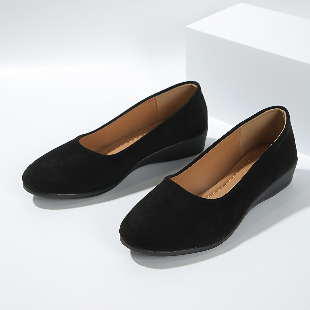 ELISA | COMFORTABLE BALLERINA FLATS WITH WEDGE HEELS