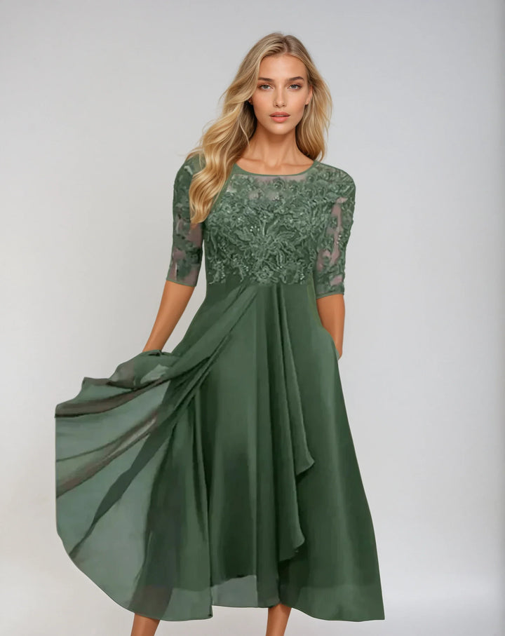 KENNEDY | GRACEFUL DETAILED FLOWING DRESS