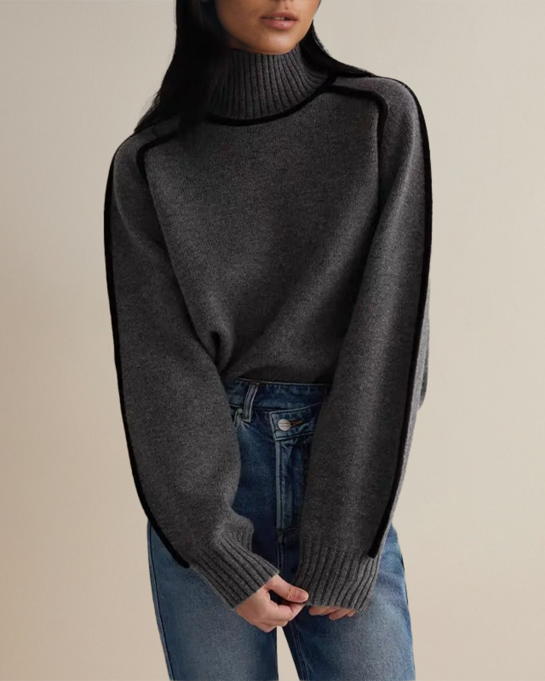 CLAIRE | ELEGANT TURTLENECK SWEATSHIRT