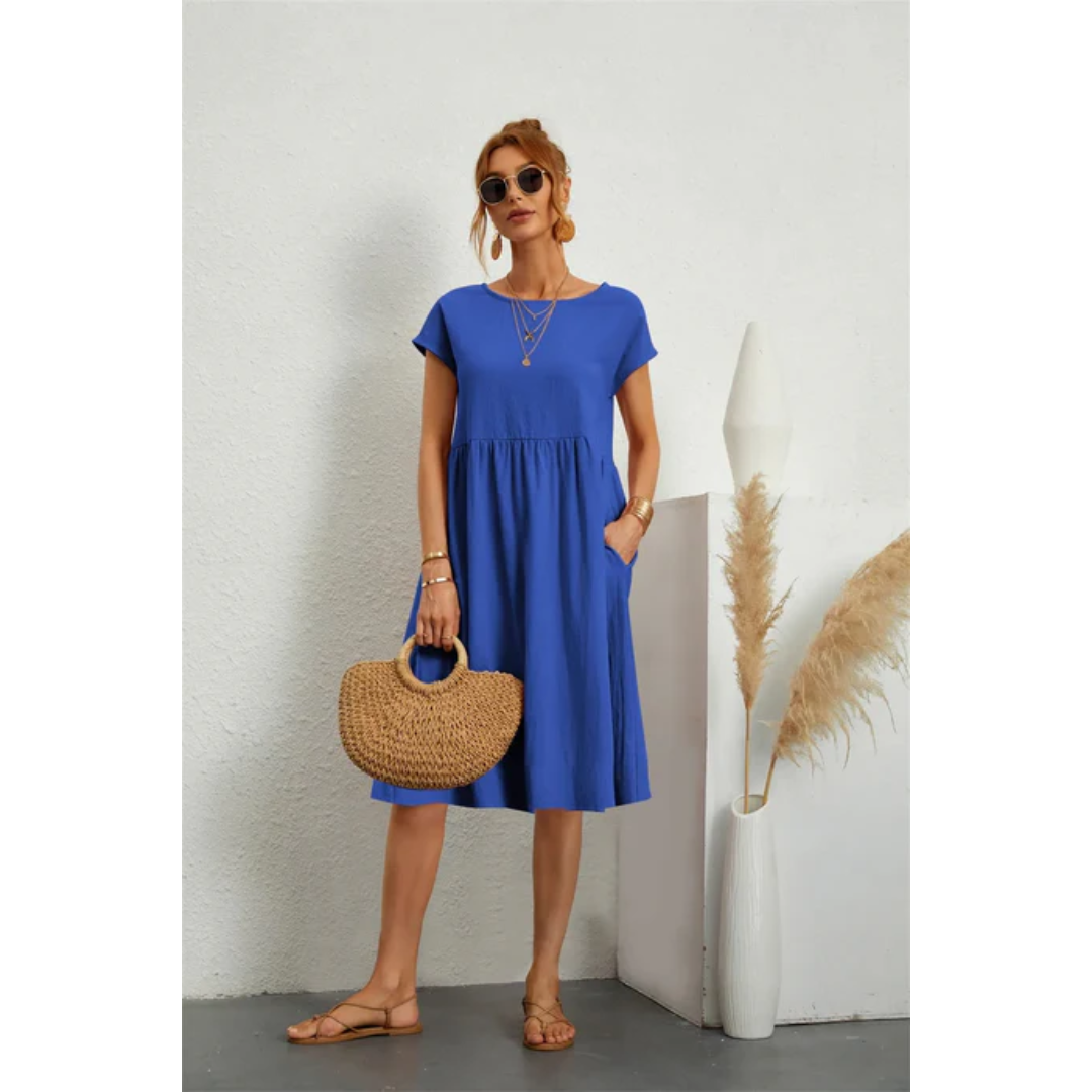 BESS | STYLISH DRESS WITH SHORT SLEEVES
