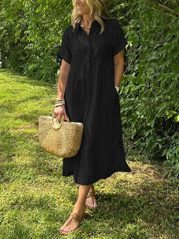 KIANA | ELEGANT STRIPED DRESS