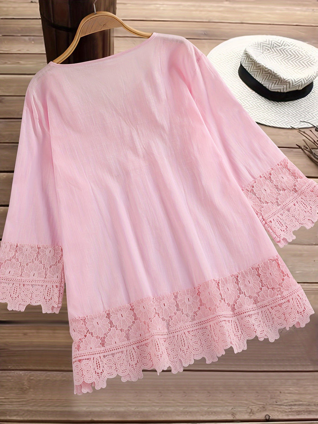 BECKY | ELEGANT PATCHWORK BLOUSE