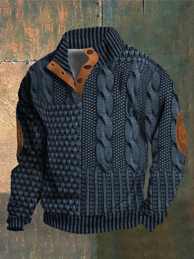 PÁDRAIG | CASUAL JUMPER WITH BUTTONS FOR A SIMPLE, CHIC LOOK