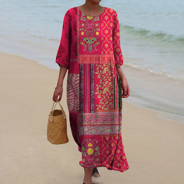 MARLENE | LOOSE-FIT BOHO MAXI DRESS