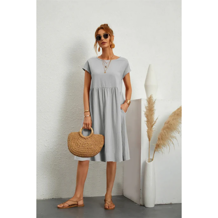 BESS | STYLISH DRESS WITH SHORT SLEEVES