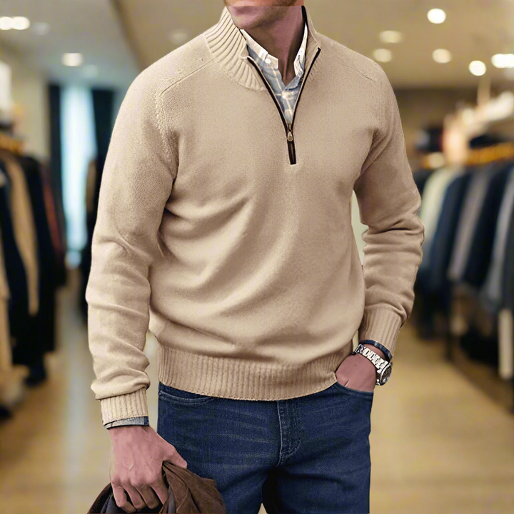 CORMAC | ELEGANT PULLOVER WITH ZIP