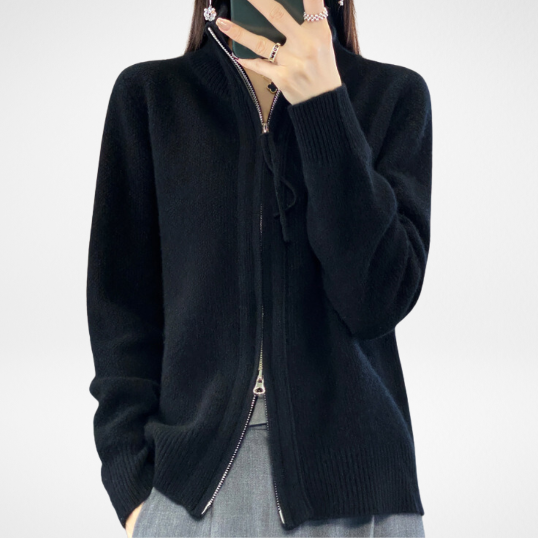 GIANNA | CARDIGAN WITH ZIPPER