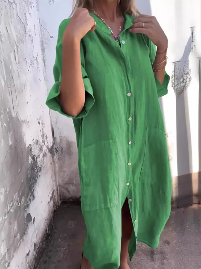 PAULA | BUTTON-UP DRESS