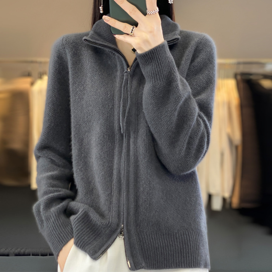 GIANNA | CARDIGAN WITH ZIPPER