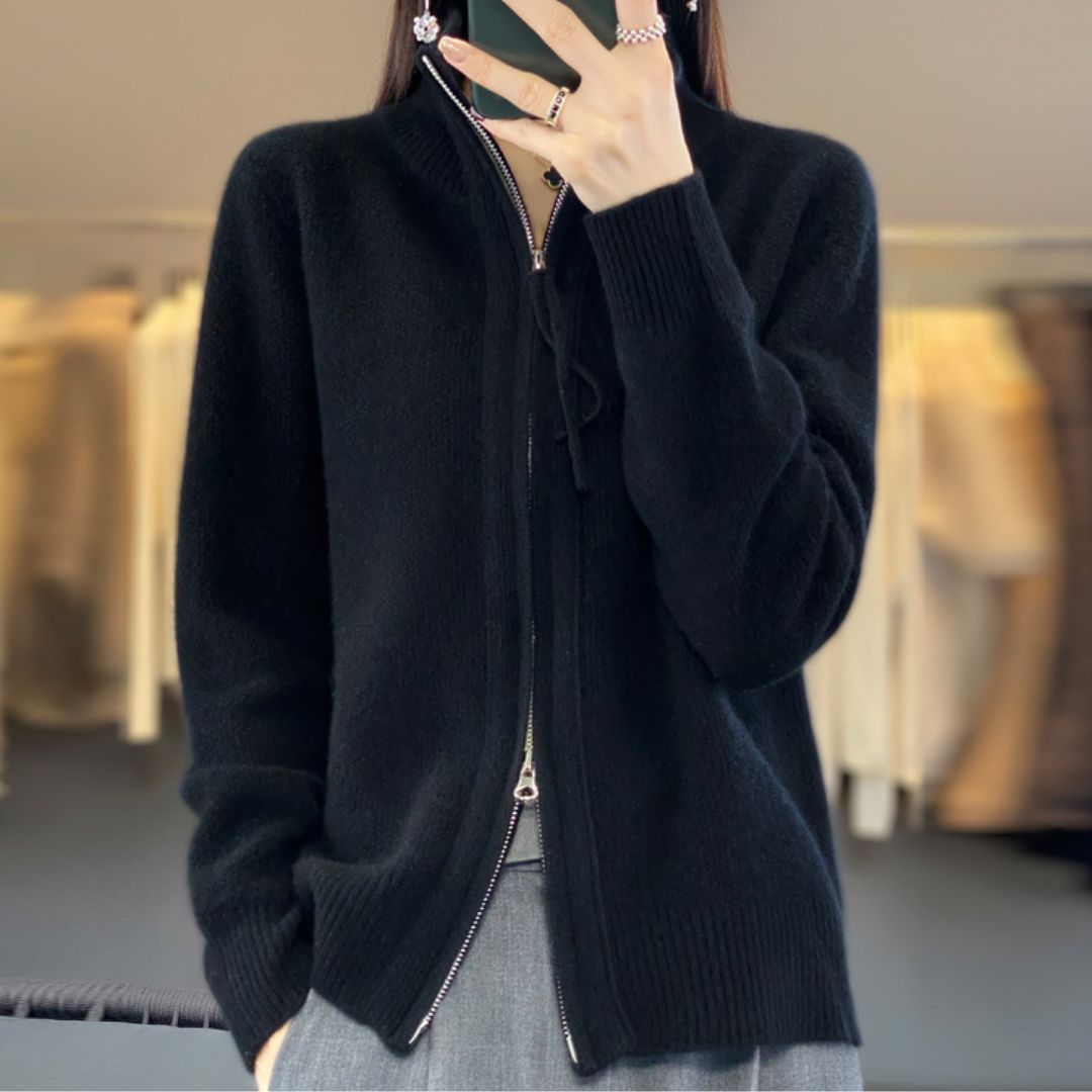 GIANNA | CARDIGAN WITH ZIPPER