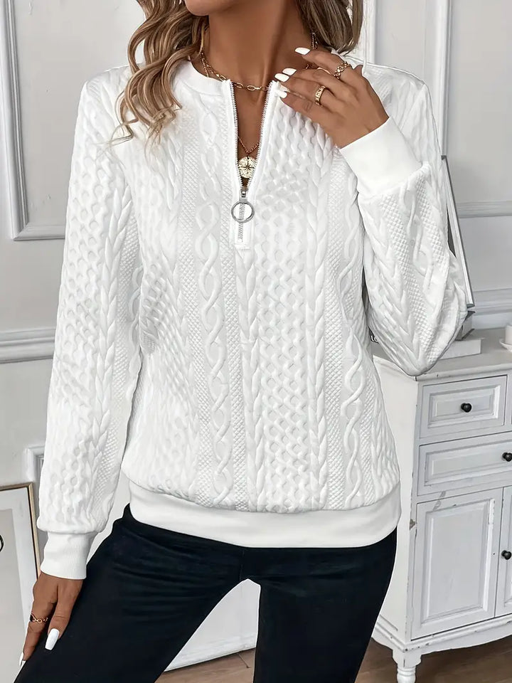 BELINDA | ELEGANT SWEATER WITH ZIPPER