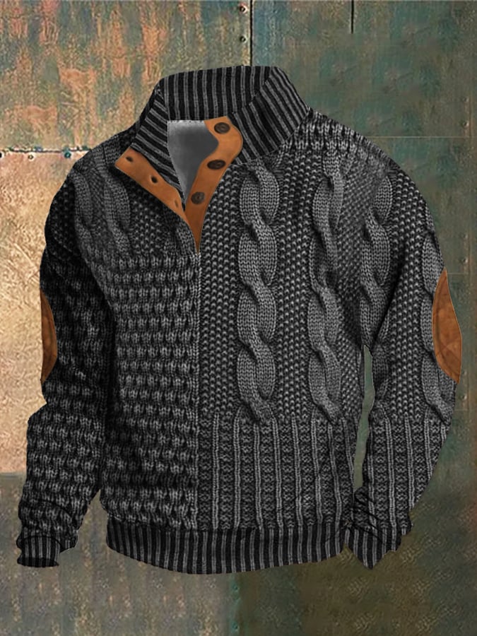 PÁDRAIG | CASUAL JUMPER WITH BUTTONS FOR A SIMPLE, CHIC LOOK