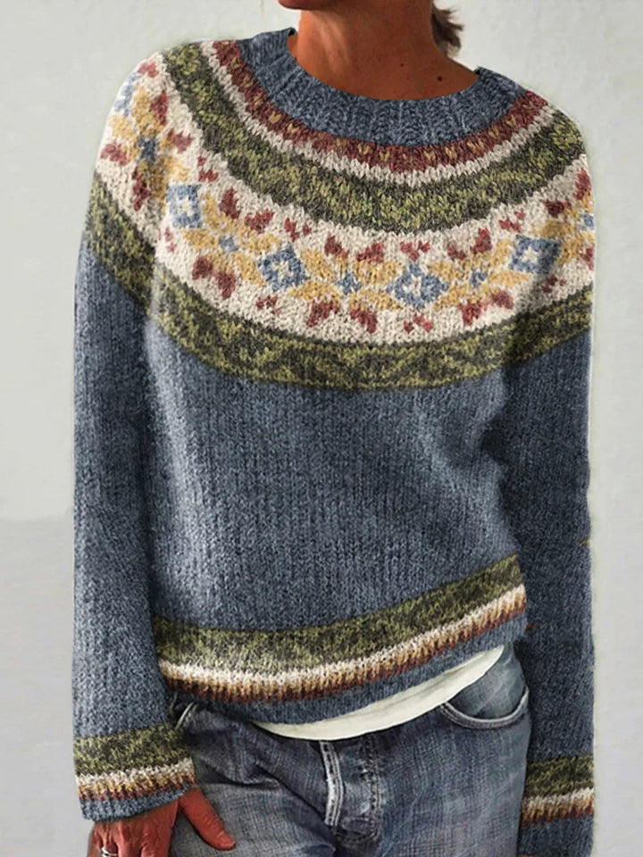 MELANIE | RETRO COLOR BLOCK SWEATER