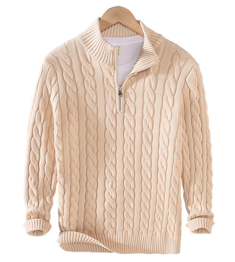 TONY | JUMPER WITH HALF ZIP