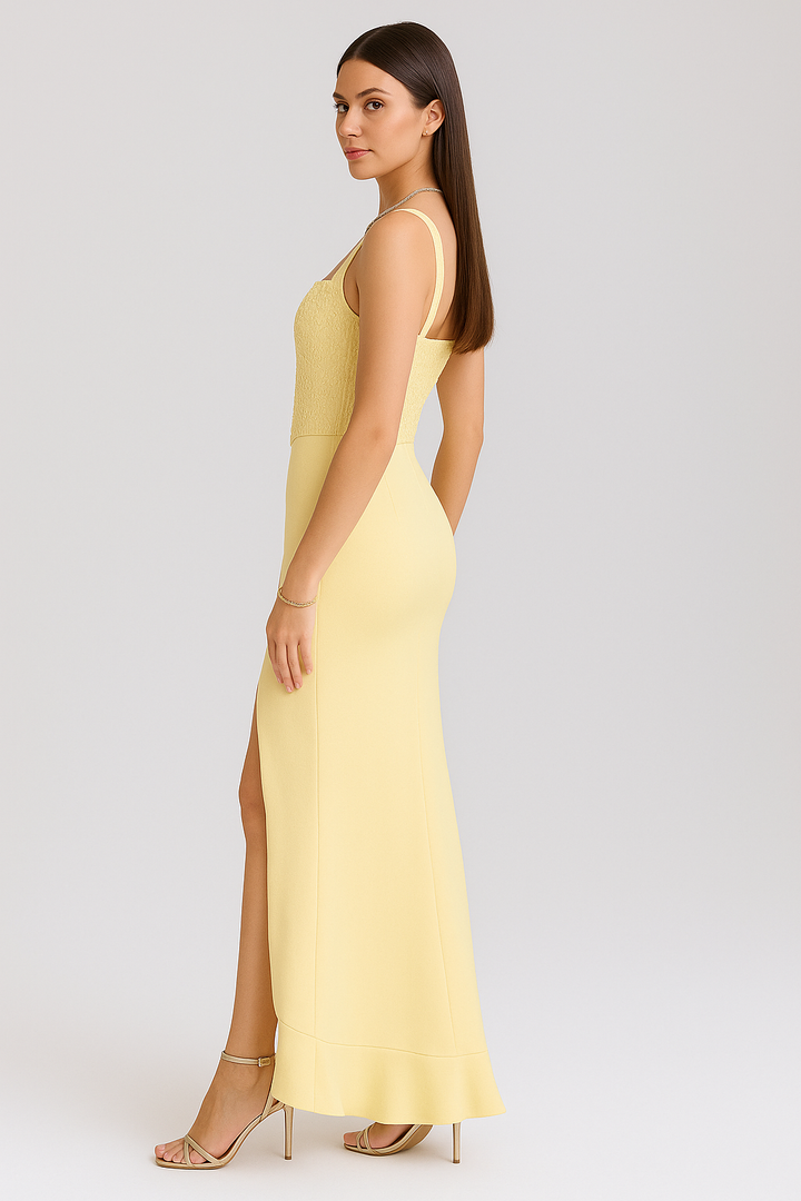 CAMY | ELEGANT DRESS WITH RUFFLE