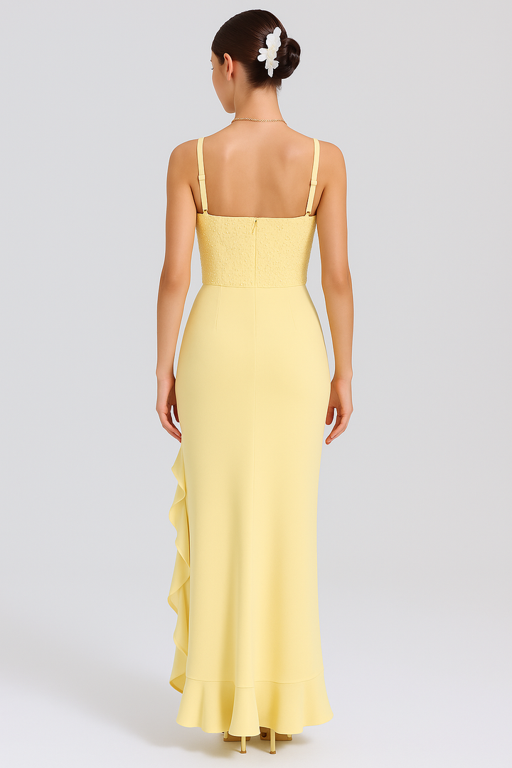 CAMY | ELEGANT DRESS WITH RUFFLE