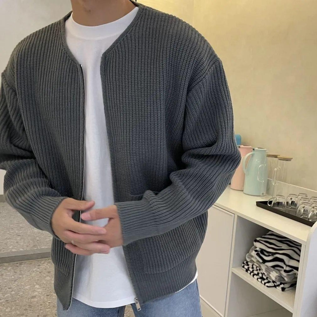 LIAM | MEN’S REFINED JUMPER W/ ZIP