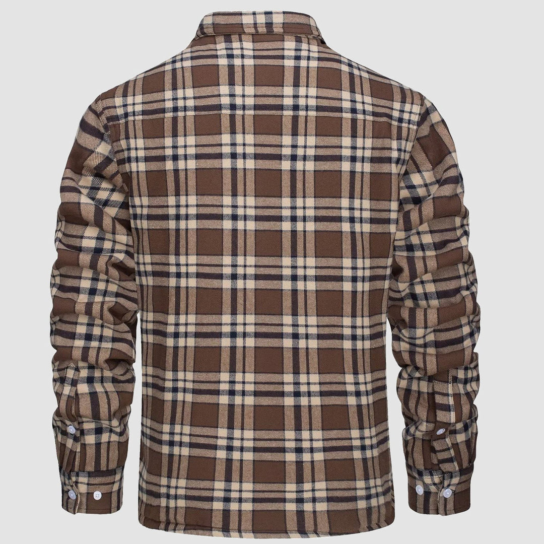 CLAYTON | LINED CHEQUERED SHIRT JACKET