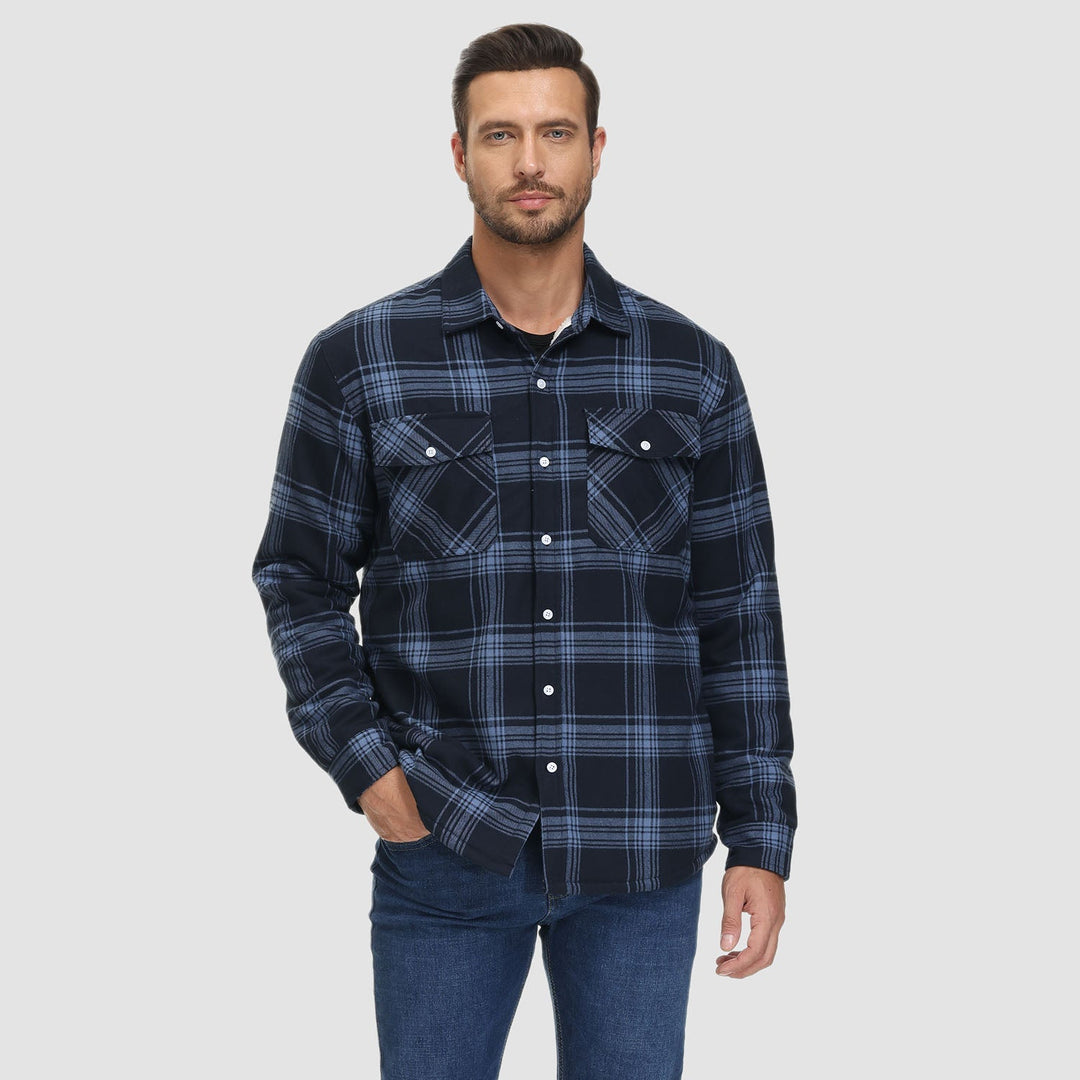 CLAYTON | LINED CHEQUERED SHIRT JACKET