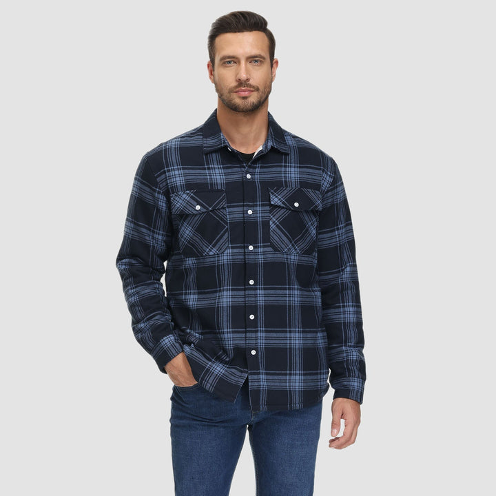 CLAYTON | LINED CHEQUERED SHIRT JACKET
