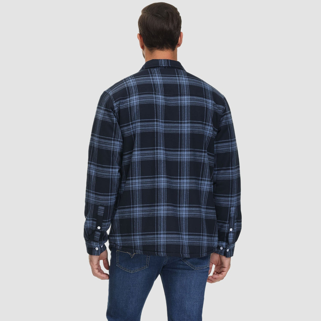 CLAYTON | LINED CHEQUERED SHIRT JACKET