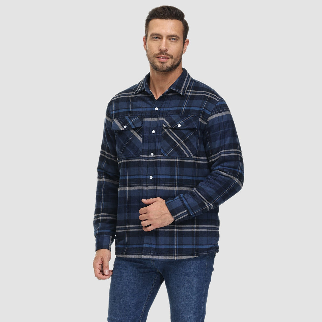 CLAYTON | LINED CHEQUERED SHIRT JACKET