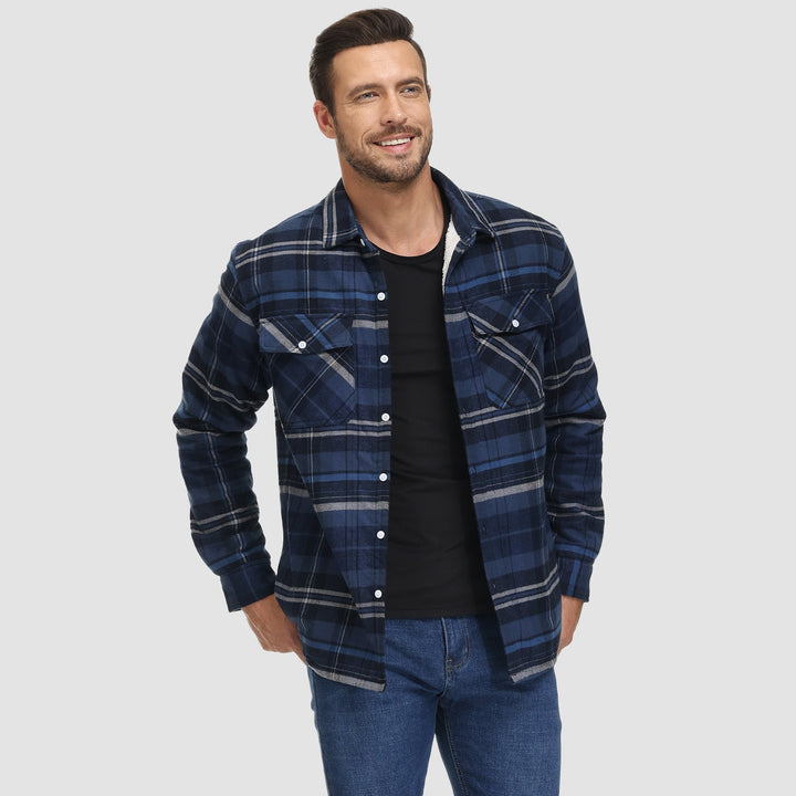 CLAYTON | LINED CHEQUERED SHIRT JACKET